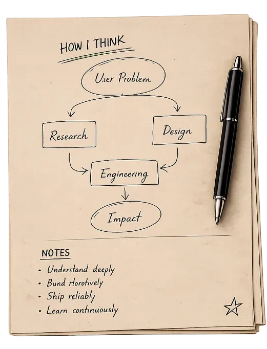 How I Think Diagram Transparent Paper Notepad