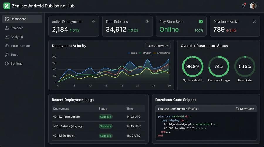 Zenlise: Automated App Publishing screenshot 1